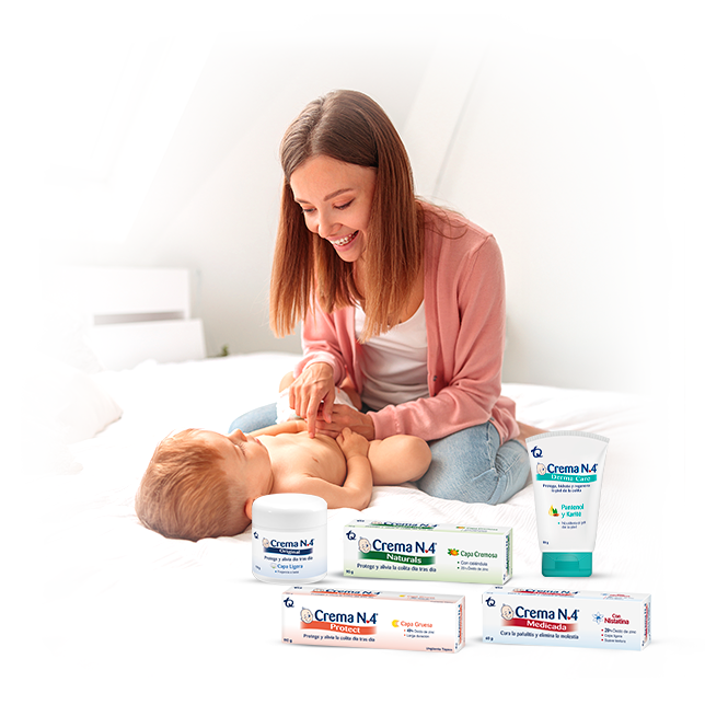 Descubre la Crema N.4 recomendada para la colita de tu bebé